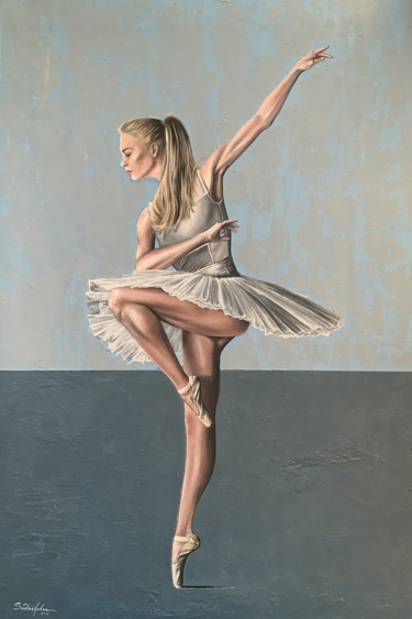 Peinture intitulée ""Balance"" par Anton Sudas, Œuvre d'art originale, Huile