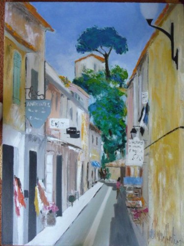 Painting titled "Cassis" by Oliver Anton, Original Artwork, Oil