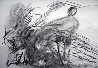 Drawing titled "Swimming Heracles" by Antoon Diepstraten, Original Artwork