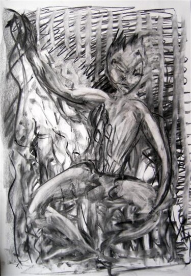 Tekening getiteld "Forest Creature" door Antoon Diepstraten, Origineel Kunstwerk, Anders