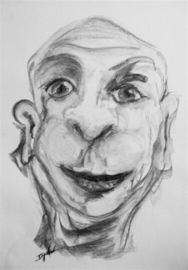 Drawing titled "Funny Face" by Antoon Diepstraten, Original Artwork, Other