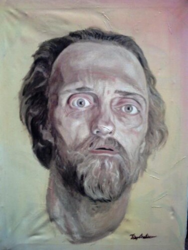 Painting titled "Selfportrait" by Antoon Diepstraten, Original Artwork, Oil