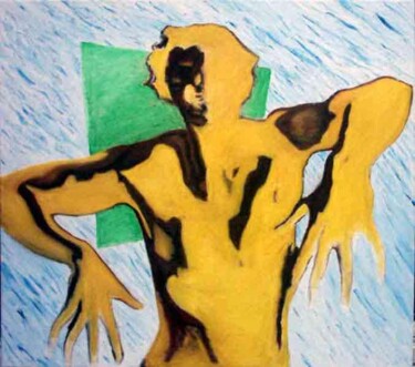 Malerei mit dem Titel "Rap" von Antoon Diepstraten, Original-Kunstwerk, Öl