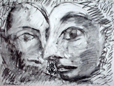 Рисунок под названием "together" - Antoon Diepstraten, Подлинное произведение искусства, Другой