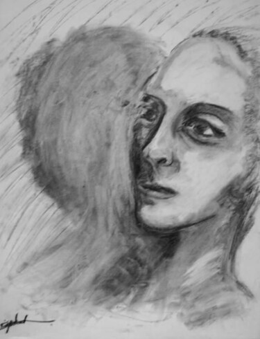 Drawing titled "Portrait" by Antoon Diepstraten, Original Artwork, Other