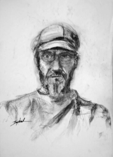 Drawing titled "Erwin with hat" by Antoon Diepstraten, Original Artwork, Other