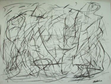 Drawing titled "Abstract" by Antoon Diepstraten, Original Artwork, Other