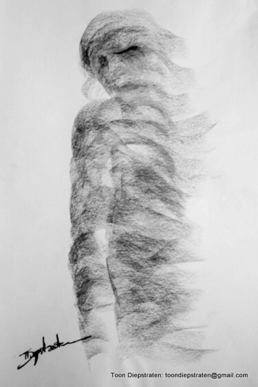 Рисунок под названием "Still wrapped" - Antoon Diepstraten, Подлинное произведение искусства, Другой