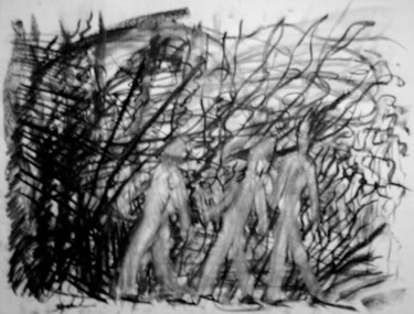 Rysunek zatytułowany „Three friends march…” autorstwa Antoon Diepstraten, Oryginalna praca, Inny