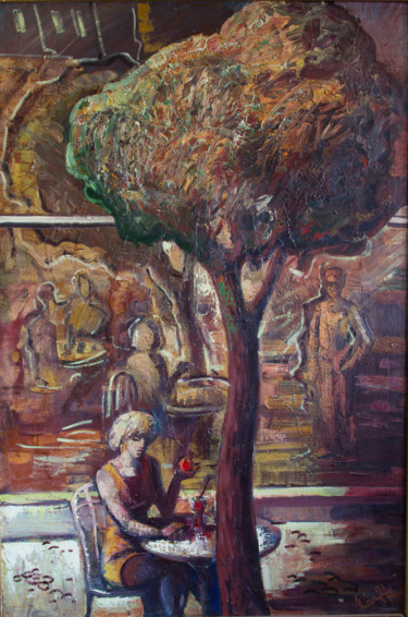 Картина под названием "Встреча" - Ekaterina Antropova, Подлинное произведение искусства, Масло