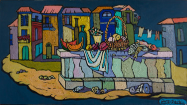 Картина под названием "Остров счастья" - Ekaterina Antropova, Подлинное произведение искусства, Масло