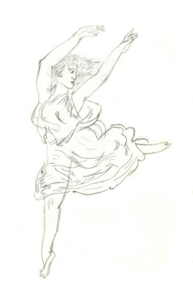 Drawing titled "dancer" by Anu, Original Artwork