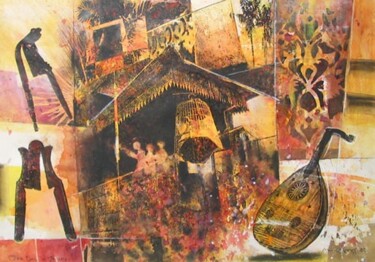 Malerei mit dem Titel "Johor in memory" von Anuar Dan, Original-Kunstwerk