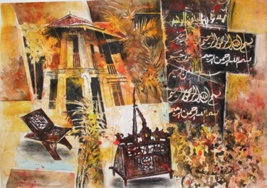 Peinture intitulée "Nostalgic Istana Se…" par Anuar Dan, Œuvre d'art originale