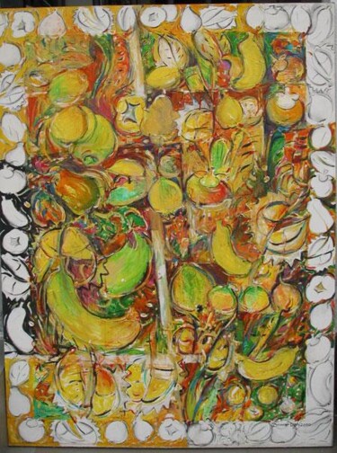 Peinture intitulée "fruits-series-4-x-3…" par Anuar Dan, Œuvre d'art originale