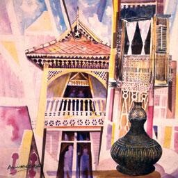 Painting titled "perak house 5" by Anuar Dan, Original Artwork