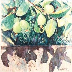 Pintura intitulada "FRUITS IN PEN" por Anuar Dan, Obras de arte originais