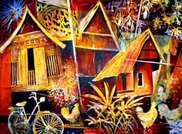 Painting titled "Evening in Kuala Pi…" by Anuar Dan, Original Artwork