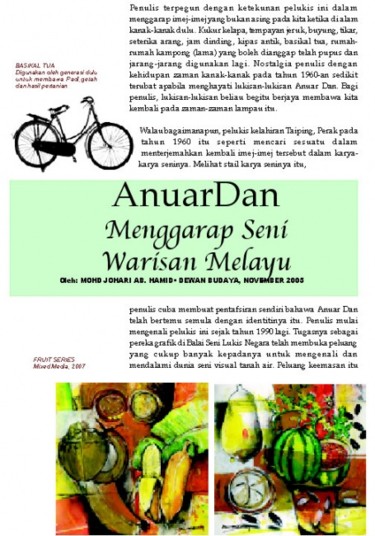 Anuar Dan (Malaysia), Contemporary Painter Artist  Artmajeur