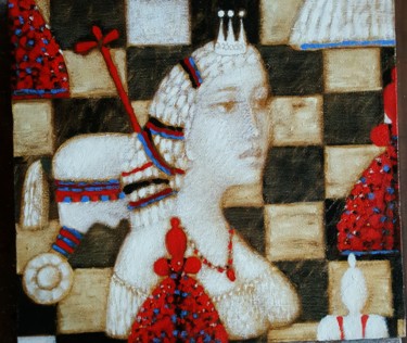 绘画 标题为“Королева” 由Victor Anufriev, 原创艺术品, 油