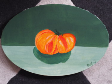 Malarstwo zatytułowany „tomato raspberry” autorstwa Anna Sadzik, Oryginalna praca, Akryl