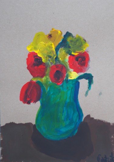 Malarstwo zatytułowany „bouquet” autorstwa Anna Sadzik, Oryginalna praca, Natryskiwacz