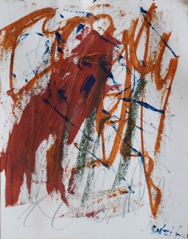 Painting titled "abstract 24" by Anna Sadzik, Original Artwork, Acrylic