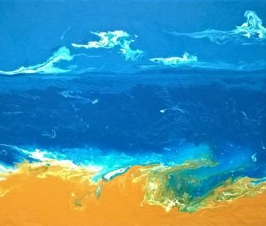 Painting titled "Seashore.jpg" by Anupama Rao, Original Artwork, Acrylic