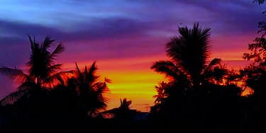 Photography titled "Sunset Sky Colorful" by Ak, Original Artwork, Digital Photography