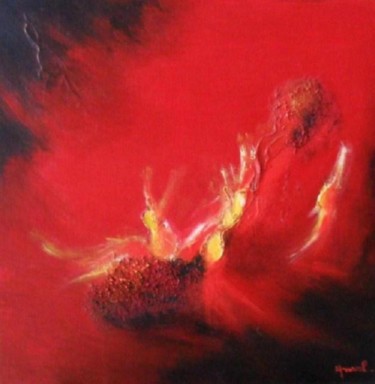 Peinture intitulée "EROSION" par Anval, Œuvre d'art originale, Huile