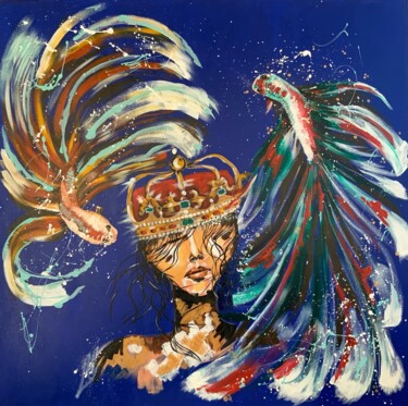 Painting titled "“For The Queen”" by Anxa Art, Original Artwork, Acrylic
