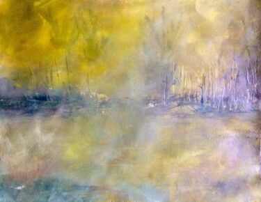 Malerei mit dem Titel "Brouillard matinal" von Any, Original-Kunstwerk, Acryl