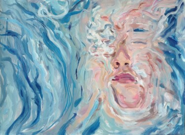 Painting titled "Sous l'eau" by Anyck Alvarez Kerloch, Original Artwork, Acrylic