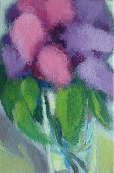 Painting titled "Lilas" by Anyck Alvarez Kerloch, Original Artwork, Acrylic