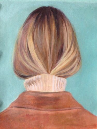 Schilderij getiteld "Blonde" door Anyck Alvarez Kerloch, Origineel Kunstwerk, Acryl