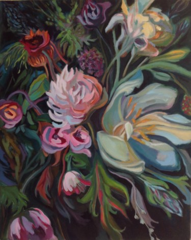 Painting titled "Spring Bouquet 2021…" by Anyck Alvarez Kerloch, Original Art, Acrylic