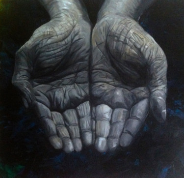 绘画 标题为“GIVING HANDS” 由Anna Kadurina, 原创艺术品, 丙烯