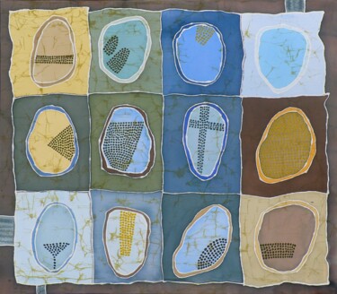 Textile Art με τίτλο "Семя вещей" από Анжела Голодецкая, Αυθεντικά έργα τέχνης, Ύφασμα