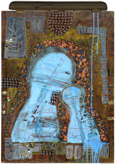Картина под названием "Плач" - Анжела Голодецкая, Подлинное произведение искусства, Акрил