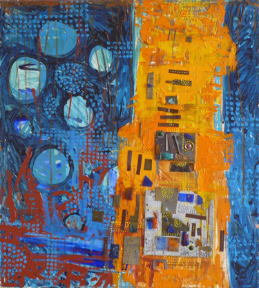 Картина под названием "Лестница" - Анжела Голодецкая, Подлинное произведение искусства, Акрил