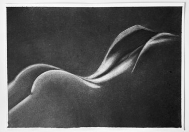 Картина под названием "Sensual обнажённая…" - Анжела Карпова, Подлинное произведение искусства, Карандаш
