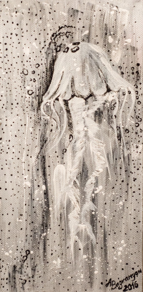 Картина под названием "Jellyfish" - Anzhela Bagramyan, Подлинное произведение искусства, Акрил