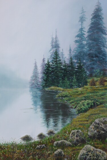 Pintura intitulada "Misty beauty. Ориги…" por Anzhelika Izzi, Obras de arte originais, Óleo