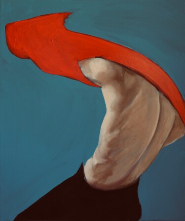 Painting titled "Second Skin" by Anzhelika Klimina, Original Artwork, Oil