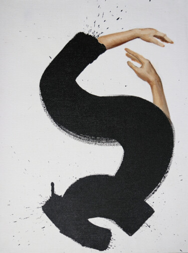 Painting titled "Dance - oil paintin…" by Anzhelika Klimina, Original Artwork, Acrylic