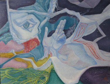 Malarstwo zatytułowany „all-seeng mind” autorstwa Anzhella Shmidtkhen, Oryginalna praca, Olej
