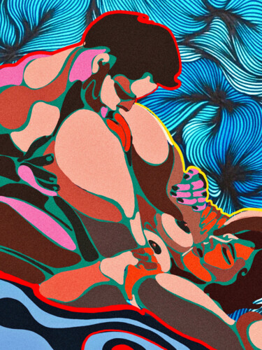 Pintura titulada "spots erotic 10" por Anzor Valetov, Obra de arte original, Oleo Montado en Bastidor de camilla de madera