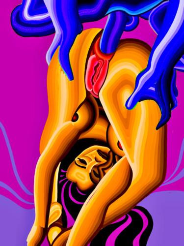 Malerei mit dem Titel "erotic 14" von Anzor Valetov, Original-Kunstwerk, Öl Auf Keilrahmen aus Holz montiert