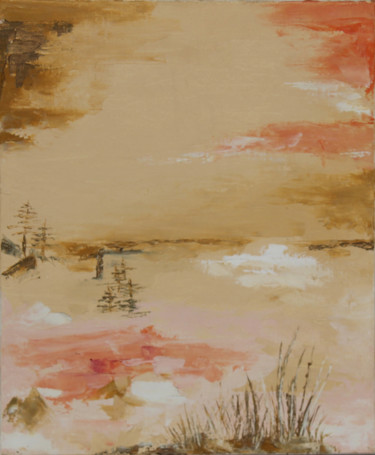 Peinture intitulée "Sérénité" par Aoguste, Œuvre d'art originale, Huile