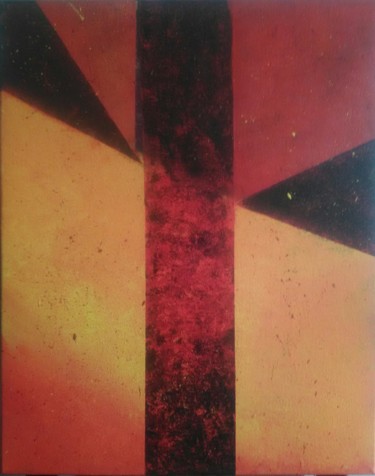 Pintura intitulada "Terre de feu" por Marion Myriam, Obras de arte originais, Acrílico